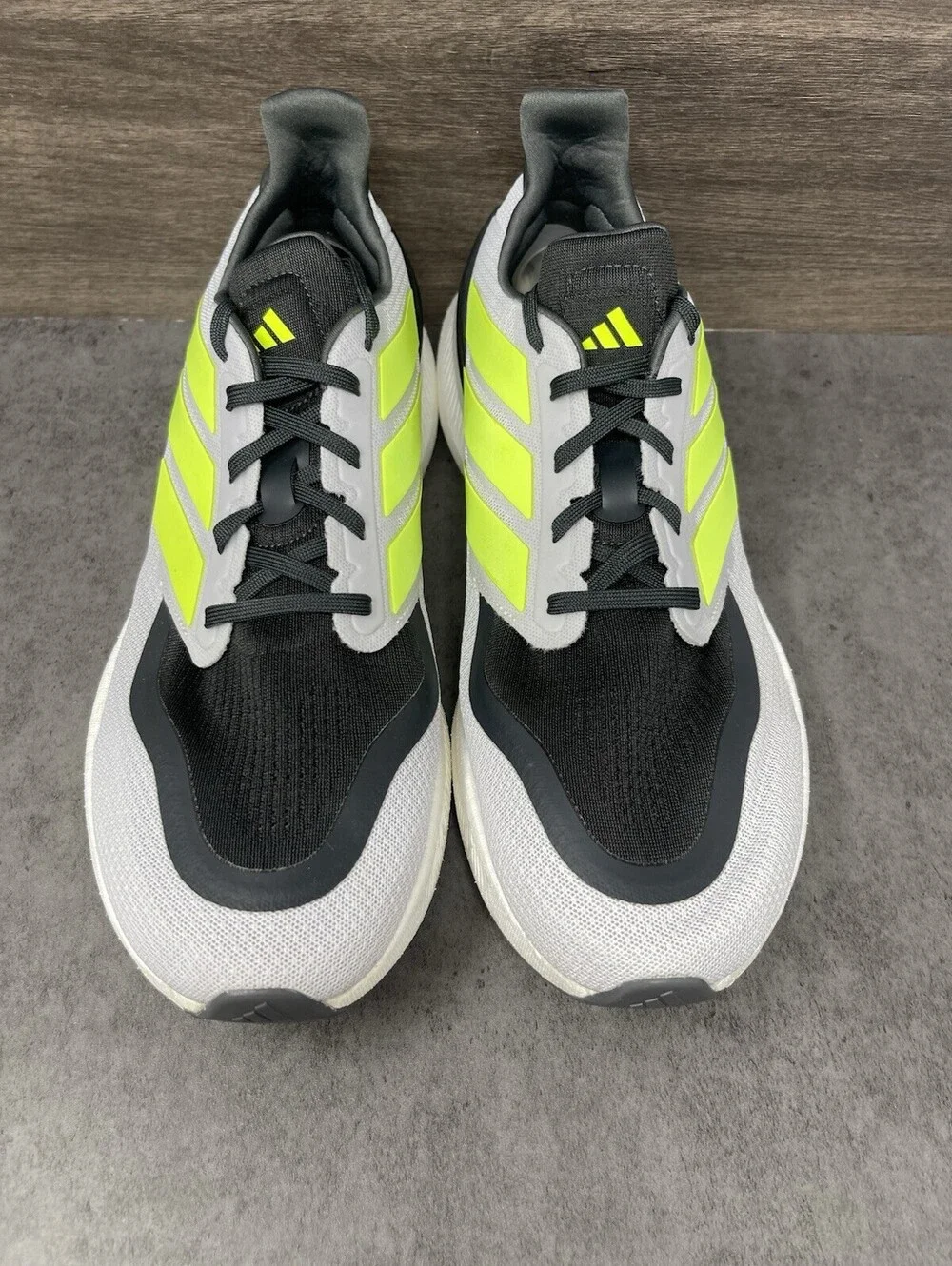 adidas Pureboost 5 Size 13 Mens Grey Lucid Lemon Light Boost Running IF9193